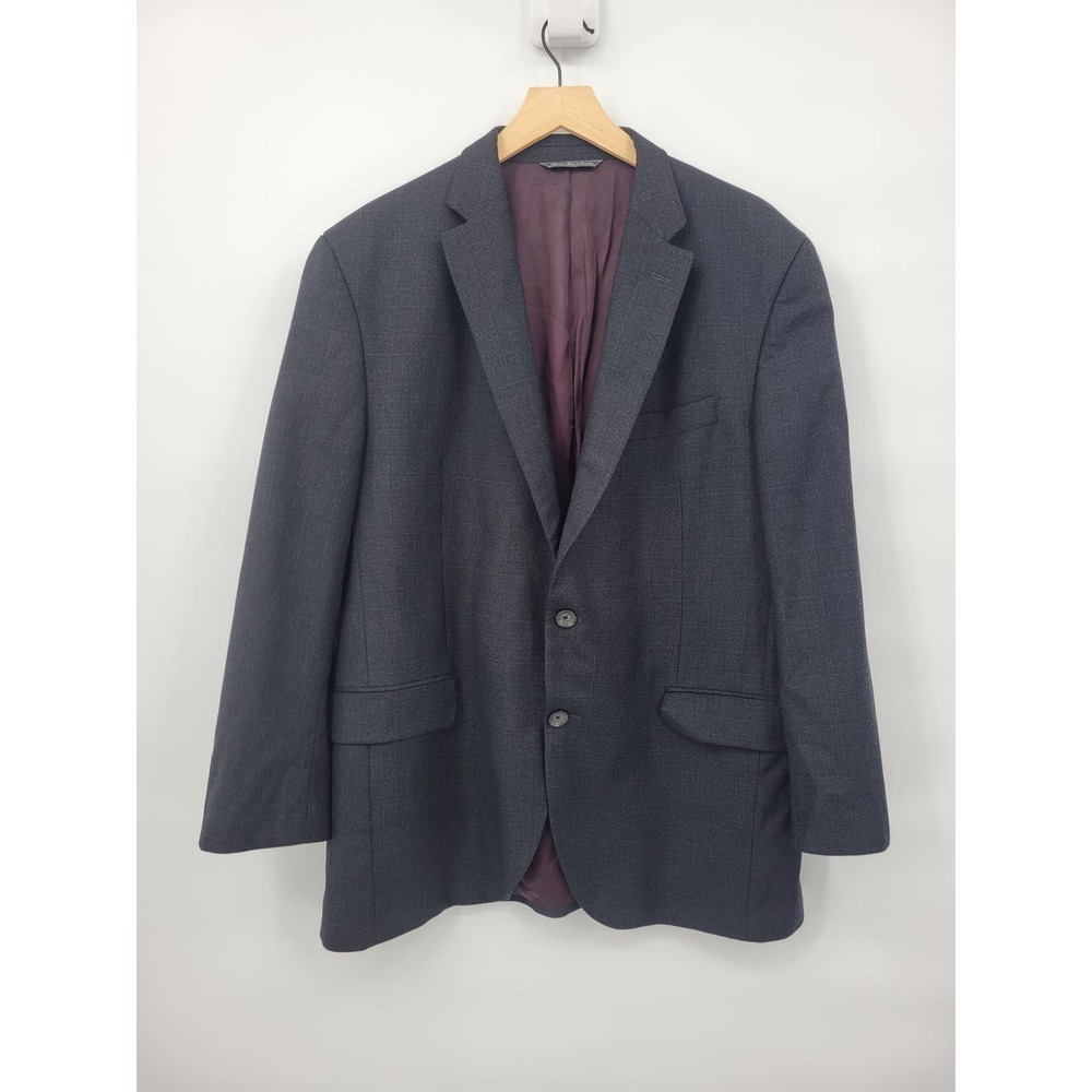 Jack Victor Rothmans Super 110's Napoli CT Charcoal Check Blazer 46R - Picture 1 of 16